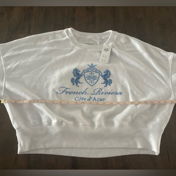 Abercrombie Soft AF French Riviera Sweater - White - Large - Picture 7 of 7